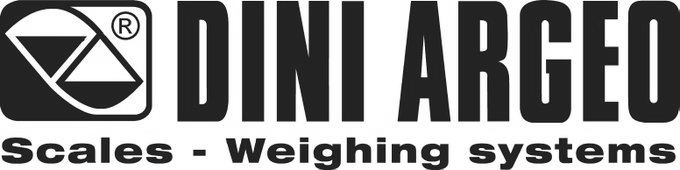 Logo Dini Argeo, Sistemi di pesatura, bilance, dinamometri, transpallet pesatori, ripetitori, indicatori di peso, celle di carico, piattaforme.
